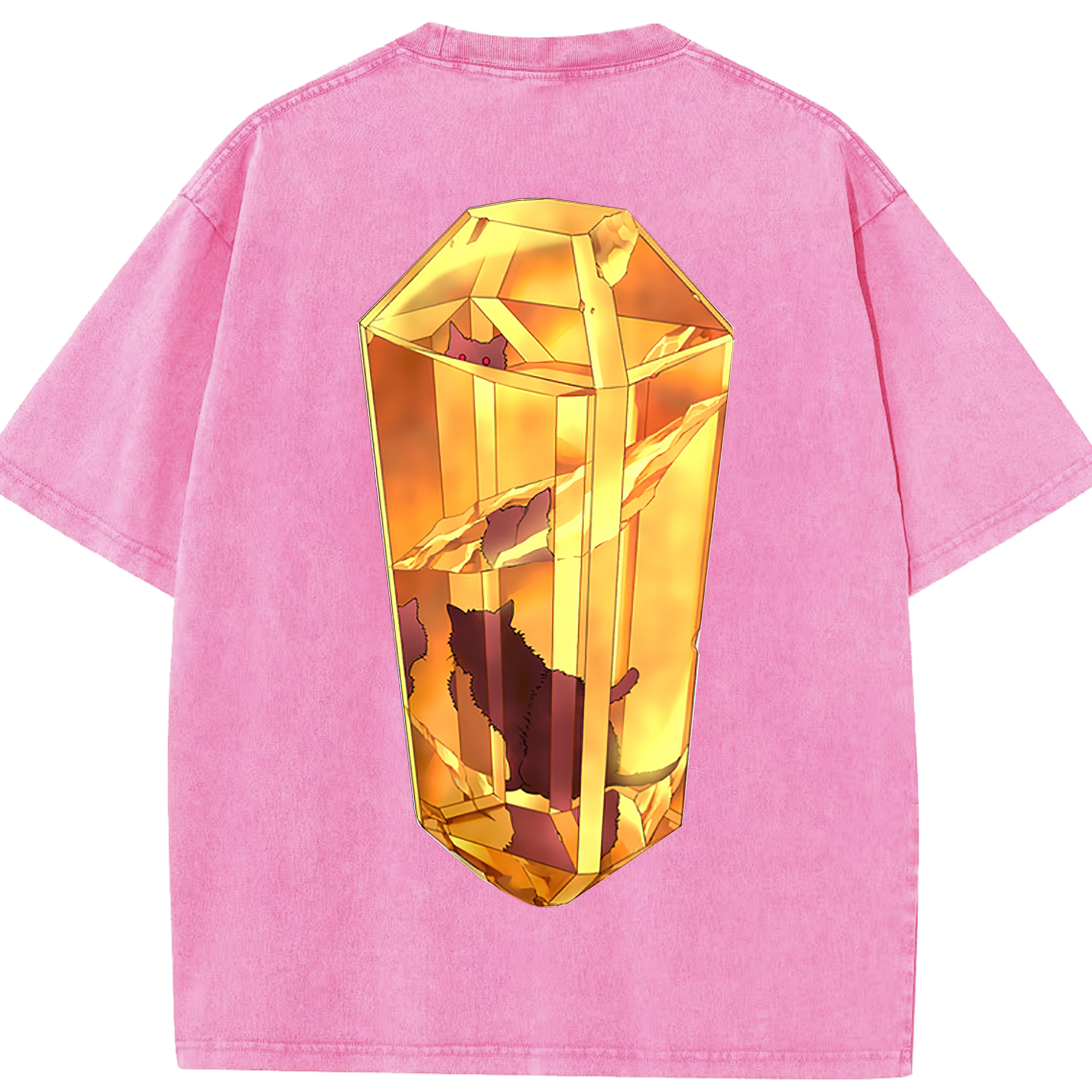 （画像用） 遊☆戯☆王 Yu-Gi-Oh! 綿100% ヴィンテージ風 半袖Tシャツ（背面プリント）